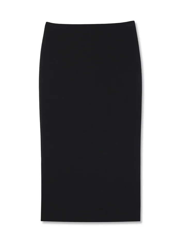 Women Skirts St John Stretch Crepe Suiting Skirt Black