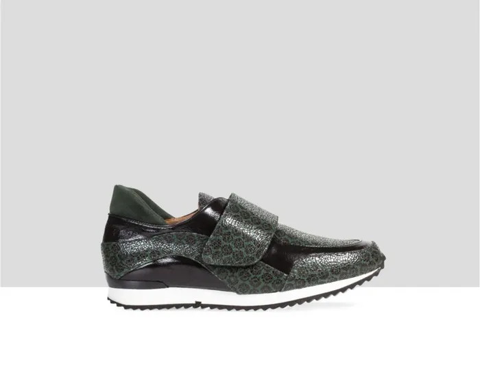 Women Sneakers Audley Shoes Low Heel Leather Sneaker Ember Green