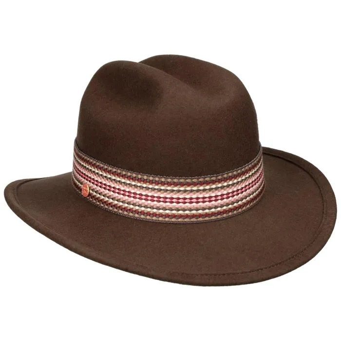 Women Soft Wool Western Hat Brown Mayser Felt Hats