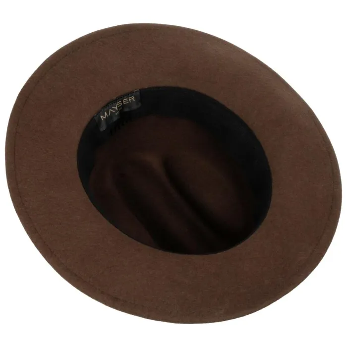 Women Soft Wool Western Hat Brown Mayser Felt Hats Women Soft Wool Western Hat Brown Mayser Felt Hats