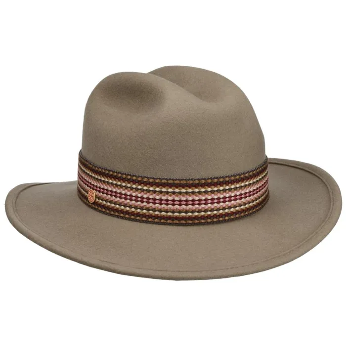 Women Soft Wool Western Hat Brown Mayser Felt Hats Women Soft Wool Western Hat Brown Mayser Felt Hats