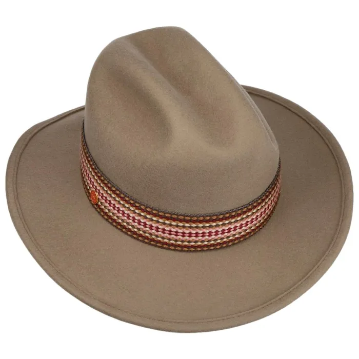 Women Soft Wool Western Hat Brown Mayser Felt Hats Women Soft Wool Western Hat Brown Mayser Felt Hats