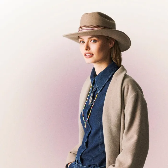 Women Soft Wool Western Hat Brown Mayser Felt Hats Women Soft Wool Western Hat Brown Mayser Felt Hats