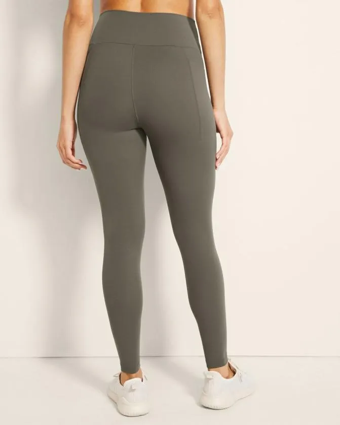 Women Soma Bottoms HighWaist Pocket Leggings Dark Gray Olive