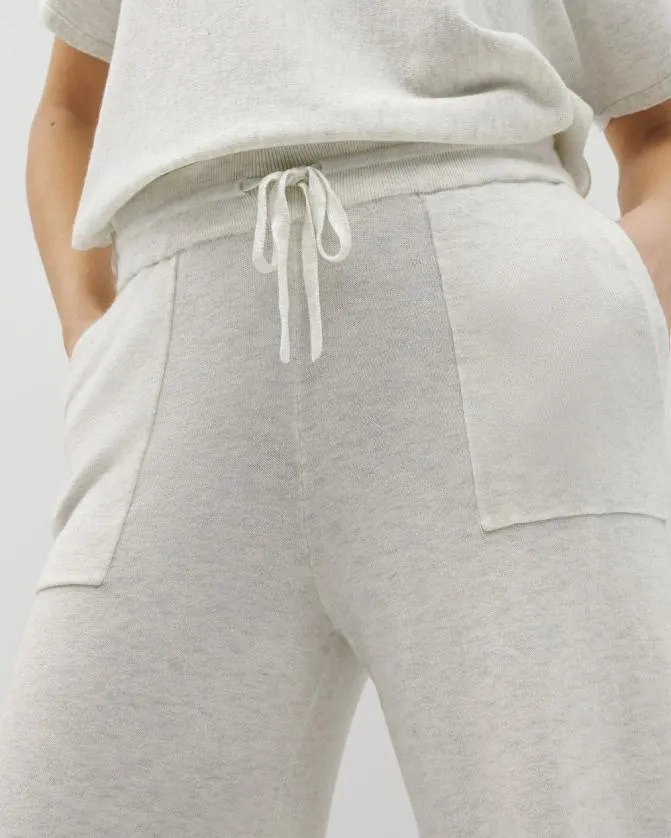 Women Soma Bottoms Sweater WideLeg Crop Pant Heather Crystal