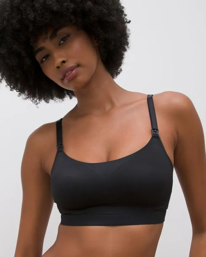 Women Soma Bralettes Enbliss Luxe Nursing Convertible Bralette Black