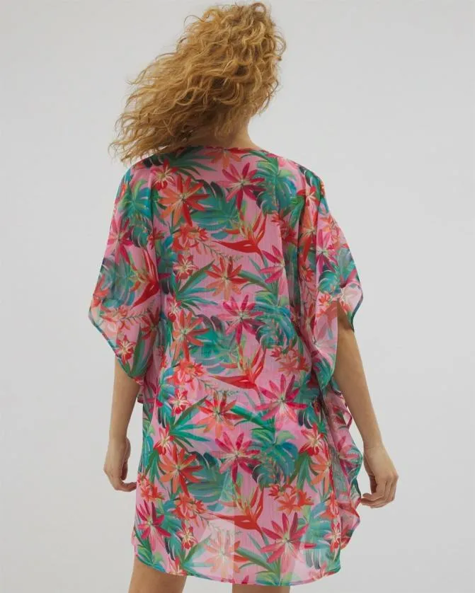 Women Soma Coverups and Accessories Bleu Rod Beattie Everything Under The Sun Chiffon Caftan Multi