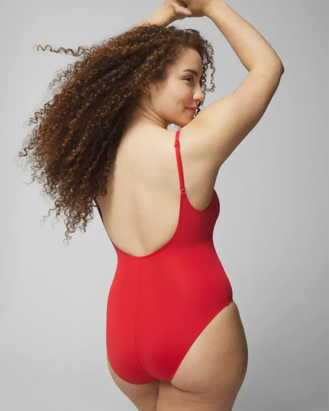 Women Soma One Piece Suits Swim Deep Plunge OnePiece Sunset