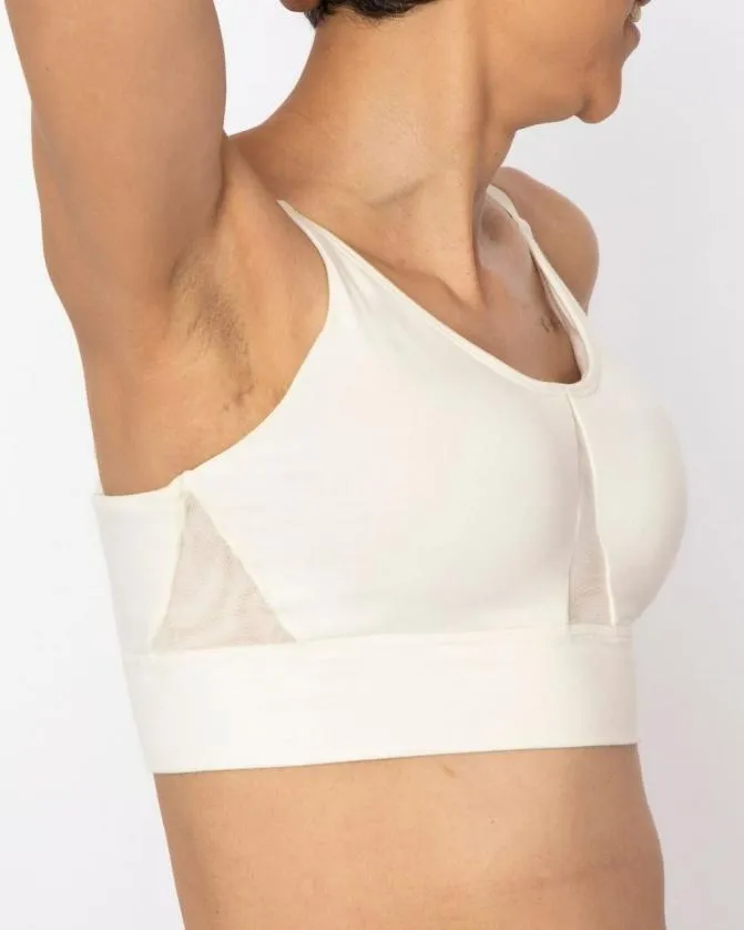 Women Soma Post Surgical Bras AnaOno Wireless Pocketed Comfort Bra Ivory