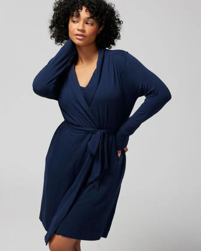 Women Soma Robes Cool Nights Short Robe Nightfall Navy
