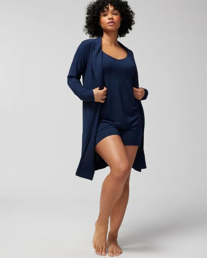 Women Soma Robes Cool Nights Short Robe Nightfall Navy