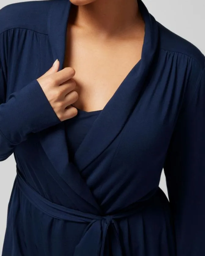 Women Soma Robes Cool Nights Short Robe Nightfall Navy