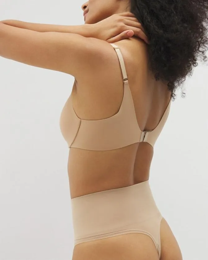 Women Soma Second Skin By MidLevel Shaping Seamless Thong Warm Amber