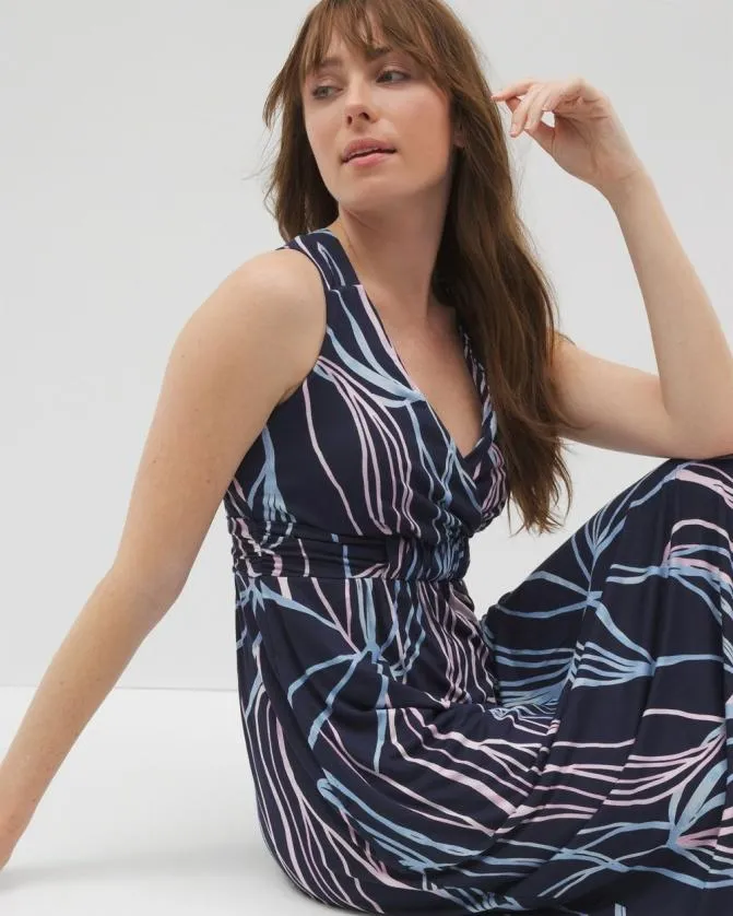 Women Soma Short Dresses Soft Jersey Cross Back Strap Bra Dress So Releafed Grand Navy