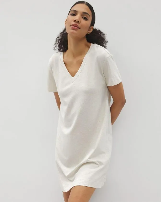 Women Soma Sleepshirts Most Loved Cotton ShortSleeve Sleepshirt Heather Crystal Women Soma Sleepshirts Most Loved Cotton ShortSleeve Sleepshirt Heather Crystal