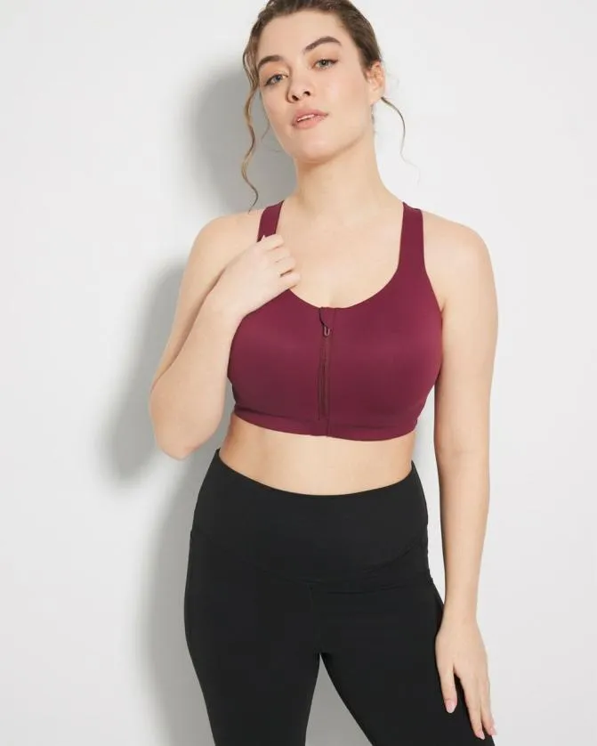 Women Soma Sport Bras Sport High Impact Bra Velvet Plum