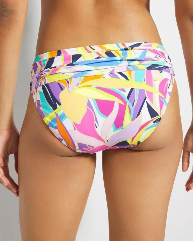 Women Soma Swim Bottoms Bleu Rod Living Color Sarong Hipster Bottom Multi