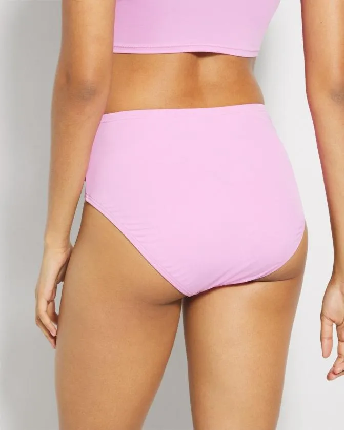 Women Soma Swim Bottoms Swim Ruched HighWaist Bikini Bottom Meta Mauve