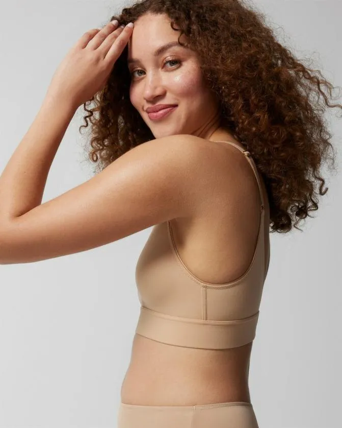 Women Soma Wireless Bras Embraceable Wireless Unlined Bra Warm Amber