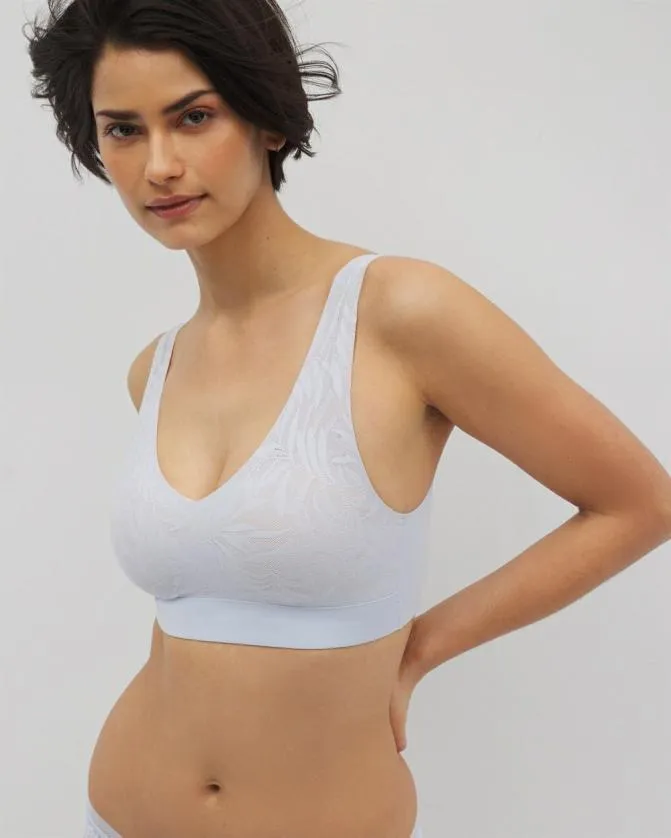 Women Soma Wireless Bras Enbliss Lace Bralette Ocean Air