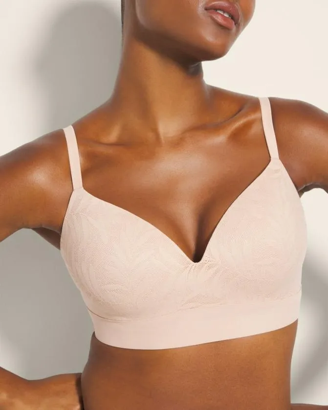 Women Soma Wireless Bras Enbliss Wireless Bra With Lace Nightfall Navy