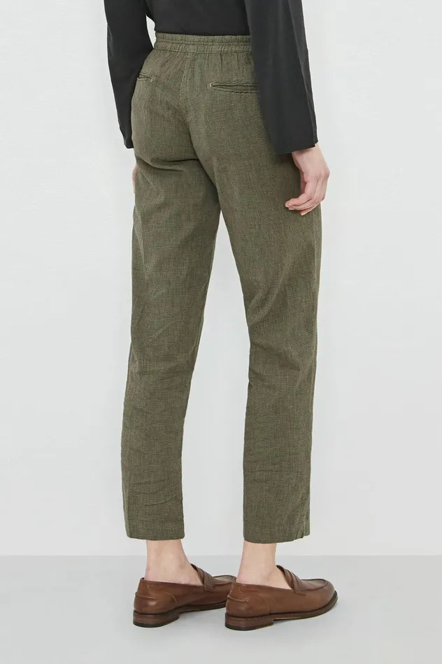 Women SPARUS 8211 Cotton Linen Cropped Trousers 8211 Fango Massimo Alba Trousers and Shorts Women SPARUS 8211 Cotton Linen Cropped Trousers 8211 Fango Massimo Alba Trousers and Shorts