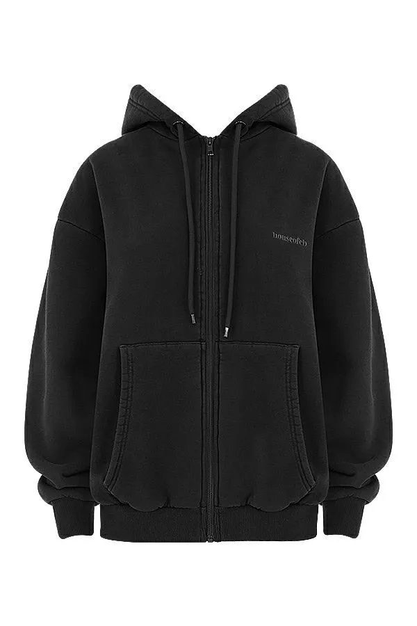 Women Storm Ink Zip Through Hoodie House Of CB Tops Women Storm Ink Zip Through Hoodie House Of CB Tops