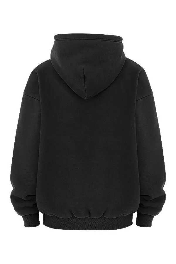 Women Storm Ink Zip Through Hoodie House Of CB Tops Women Storm Ink Zip Through Hoodie House Of CB Tops