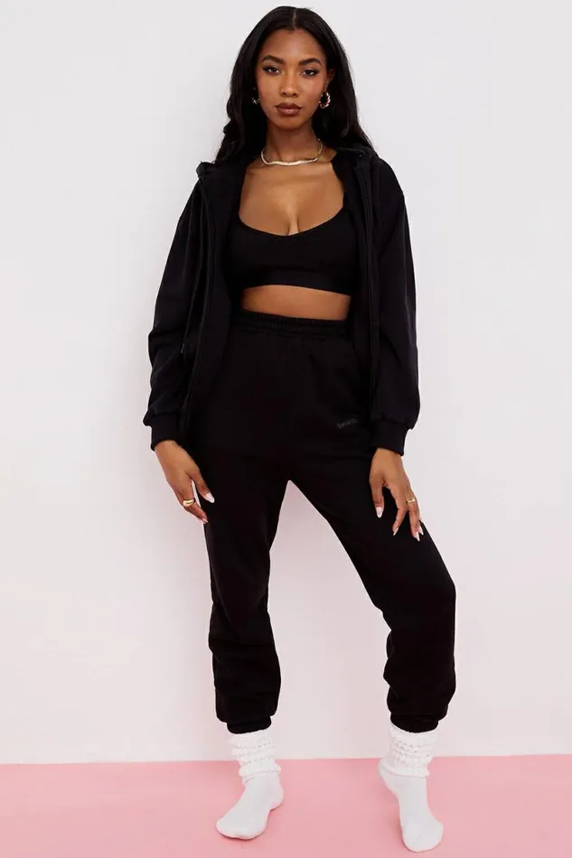 Women Storm Ink Zip Through Hoodie House Of CB Tops Women Storm Ink Zip Through Hoodie House Of CB Tops