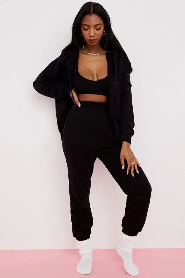 Women Storm Ink Zip Through Hoodie House Of CB Tops Women Storm Ink Zip Through Hoodie House Of CB Tops