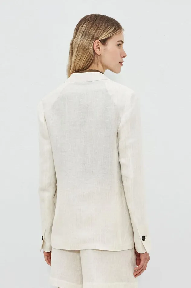 Women STROMBOLI 8211 Linen Singlebreasted Jacket 8211 Sesame Massimo Alba Jackets and Coats Women STROMBOLI 8211 Linen Singlebreasted Jacket 8211 Sesame Massimo Alba Jackets and Coats