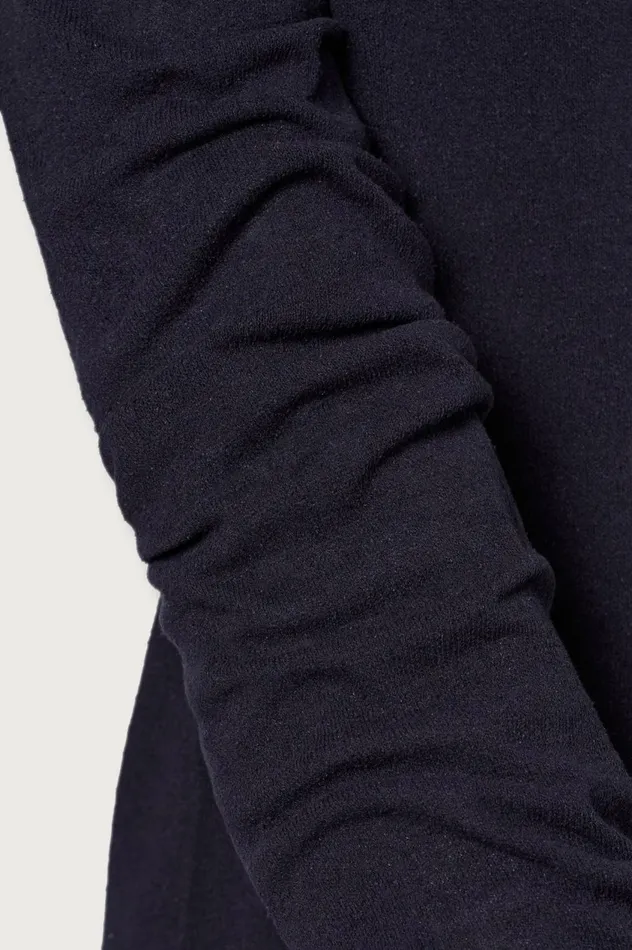 Women SUSAN 8211 Silk Boatneck Sweater 8211 Dark Blue Massimo Alba Knitwear