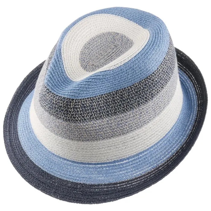 Women Svenja Stripes Trilby Hat Beige Mayser Trilby Hats Women Svenja Stripes Trilby Hat Beige Mayser Trilby Hats