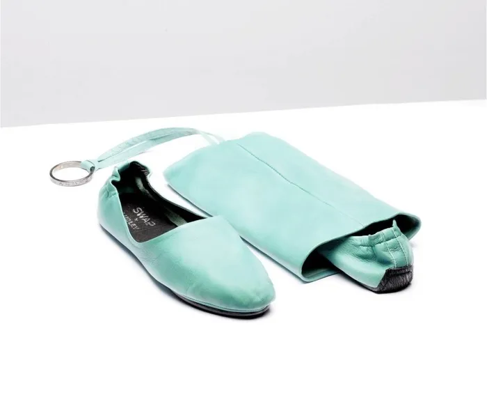 Women Swaps Audley Shoes Leather Swap Mint Green