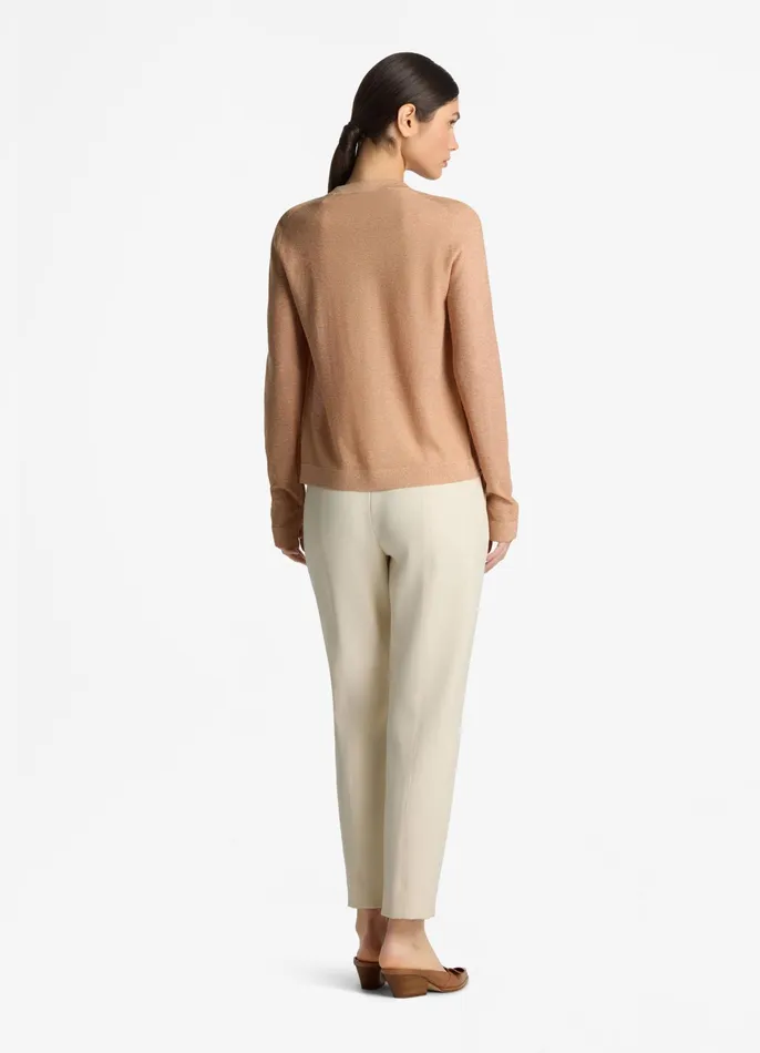 Women Sweaters St John Lurex Jersey Knit Cardigan Light Blossom Women Sweaters St John Lurex Jersey Knit Cardigan Light Blossom