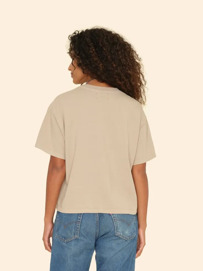 Women Sweats and Tees XRENA Twine Taupe Palmer Tee Women Sweats and Tees XRENA Twine Taupe Palmer Tee
