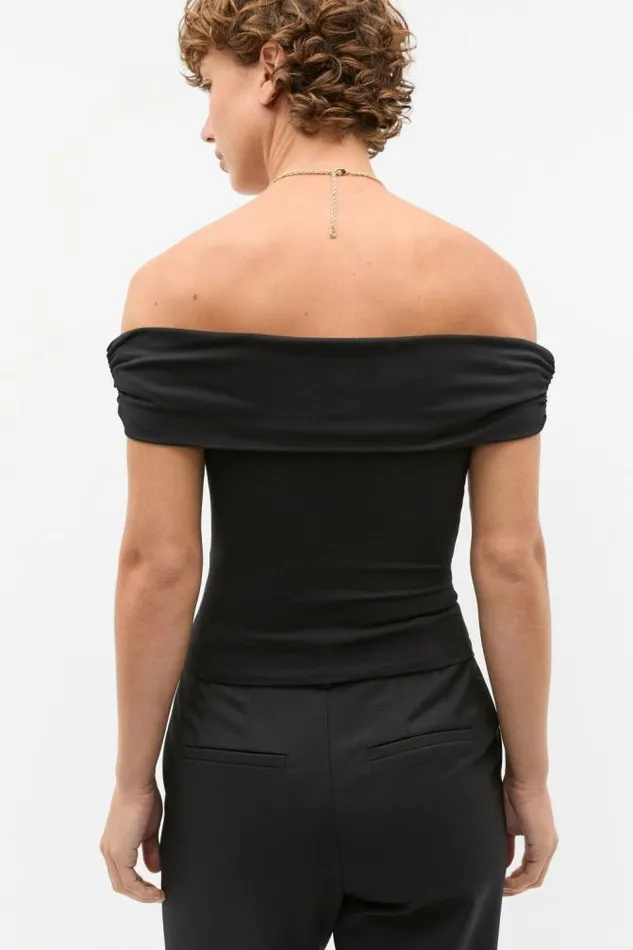 Women TShirts and Tops Seed Heritage Off Shoulder Top Black