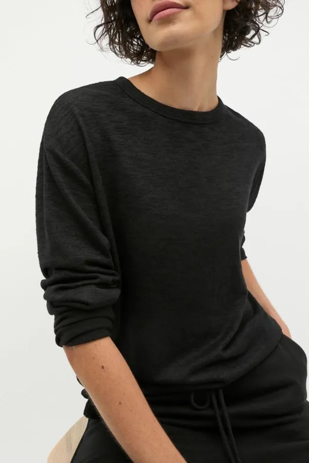 Women TShirts and Tops Seed Heritage Supersoft Long Sleeve Top Black
