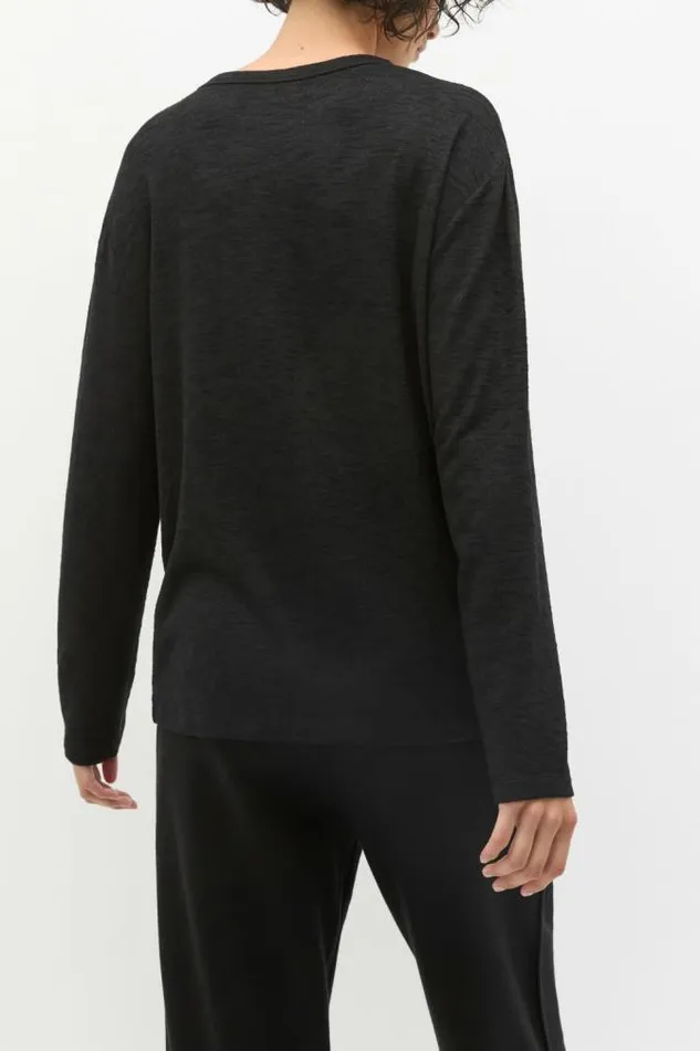 Women TShirts and Tops Seed Heritage Supersoft Long Sleeve Top Black