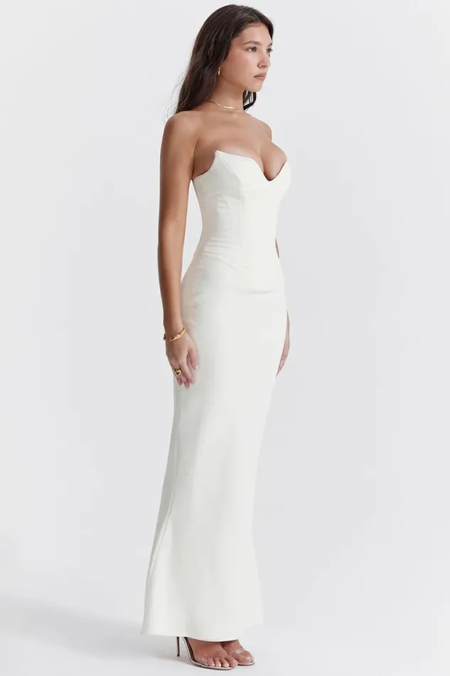 Women Tamara Ivory Strapless Corset Dress House Of CB Dresses
