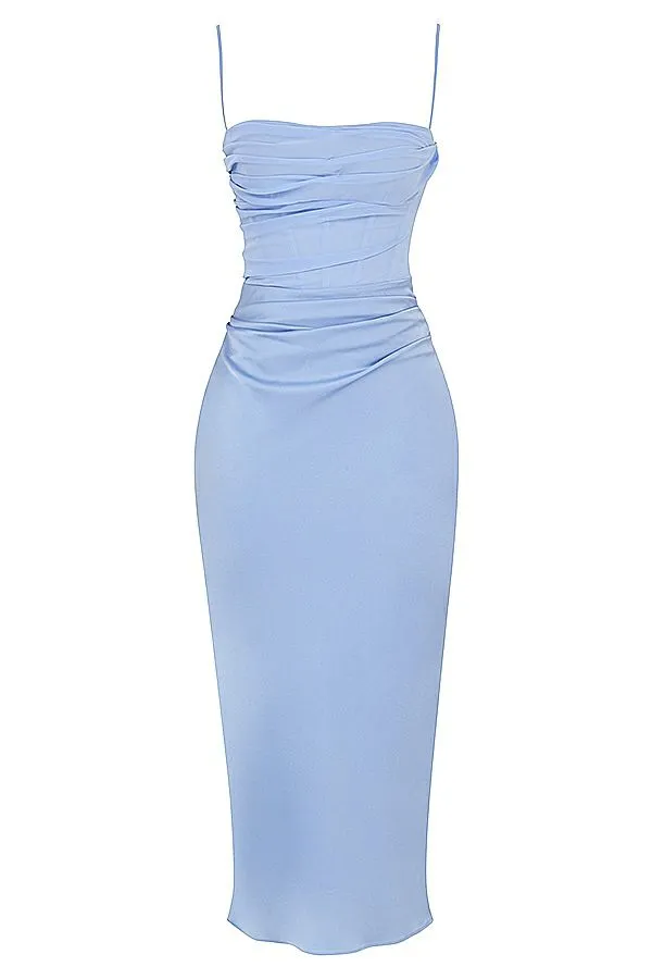 Women Teia Sky Draped Corset Midi Dress House Of CB Dresses Women Teia Sky Draped Corset Midi Dress House Of CB Dresses