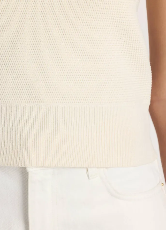 Women Tops and Shells St John Pique Knit Shell Black Women Tops and Shells St John Pique Knit Shell Black