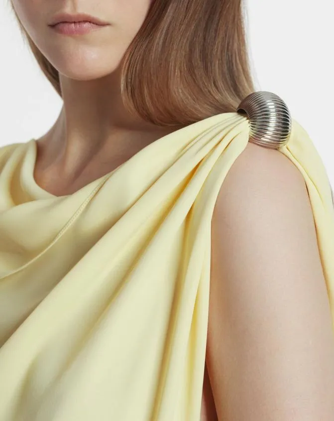 Women Tops Lanvin Arpge Ring Draped Top In Cady Clivia