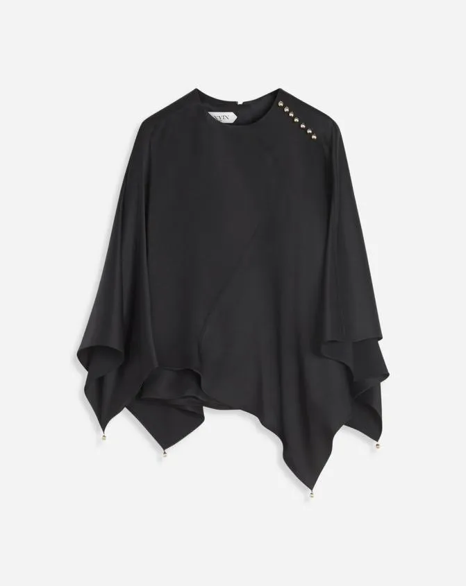 Women Tops Lanvin Cape Top Black
