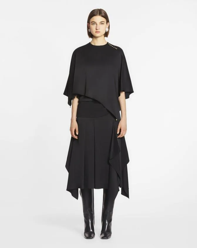 Women Tops Lanvin Cape Top Black Women Tops Lanvin Cape Top Black