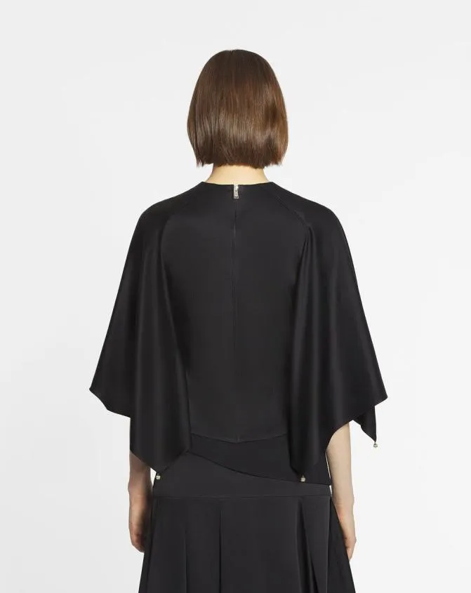 Women Tops Lanvin Cape Top Black Women Tops Lanvin Cape Top Black