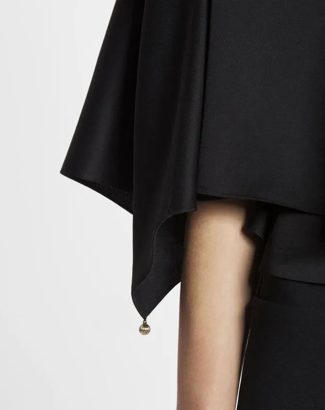 Women Tops Lanvin Cape Top Black Women Tops Lanvin Cape Top Black