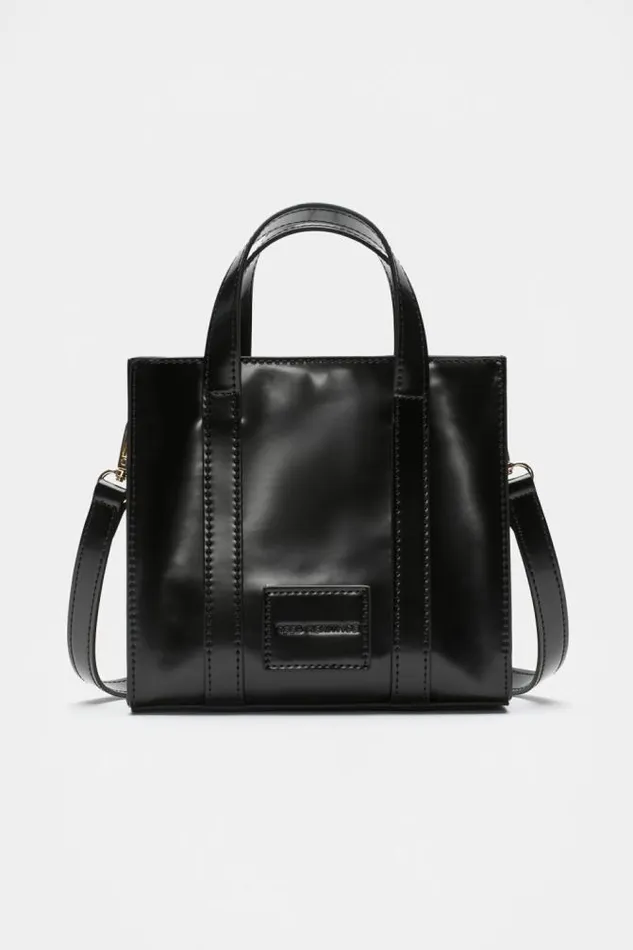Women Tote Bags Seed Heritage Coated Carry All Mini Tote Black