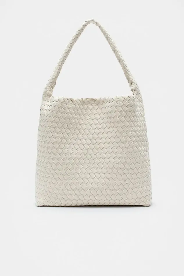 Women Tote Bags Seed Heritage Woven Textured Tote Oat