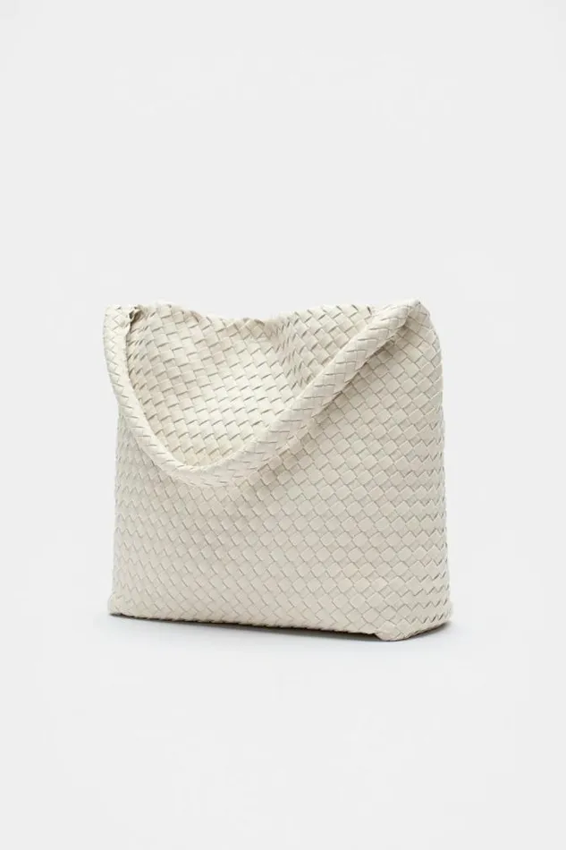 Women Tote Bags Seed Heritage Woven Textured Tote Oat